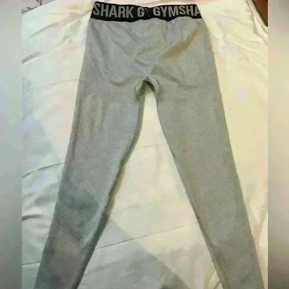 Gymshark Leggings Women's Small Heather Gray Flex Gym Yoga Running Athleisure - Picture 8 of 8